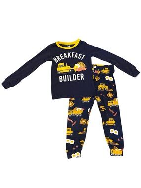 Breakfast Builder Navy & Yellow Pajama Set